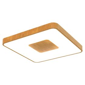 M7918  Coin 100W LED Square Ceiling Wood Effect